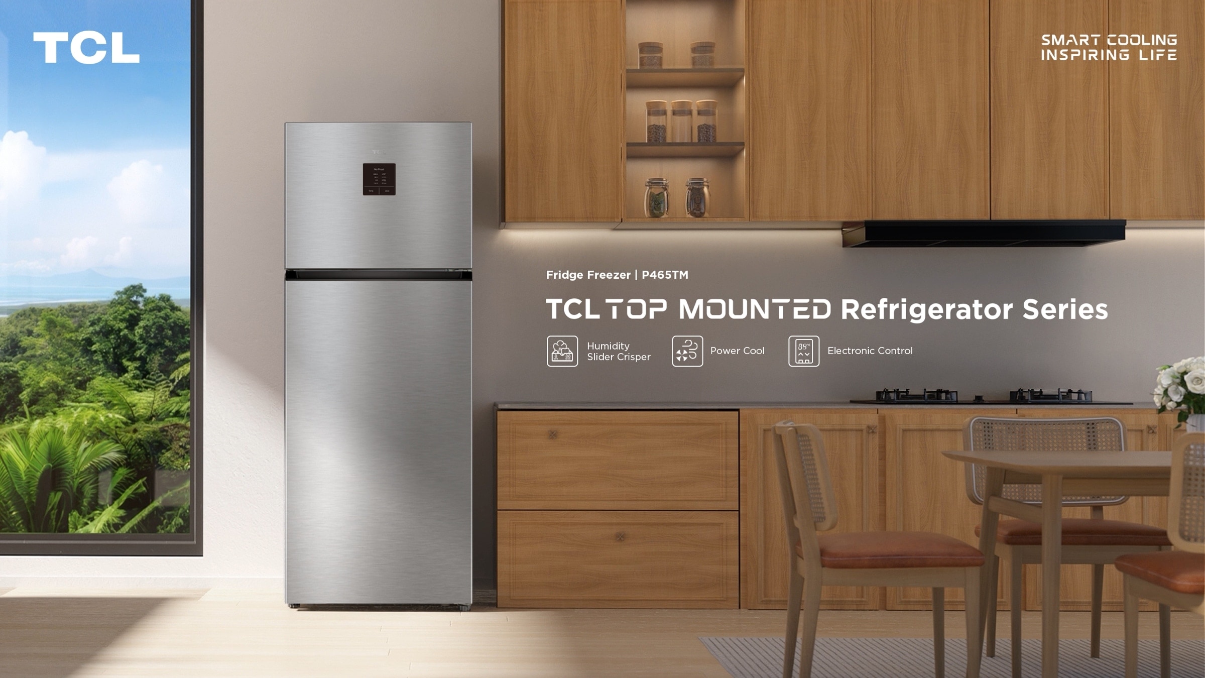 TCL C387BF-Bottom Freezer Refrigerator