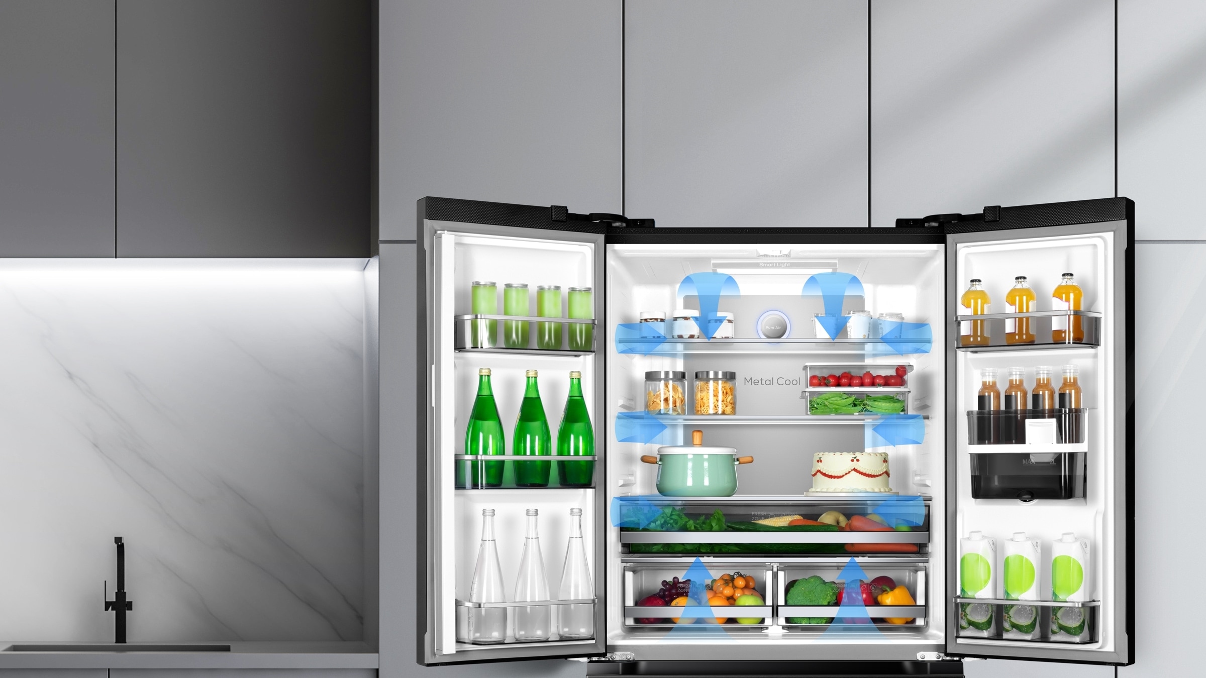乐竟体育 C387BF Refrigerator store food flexible