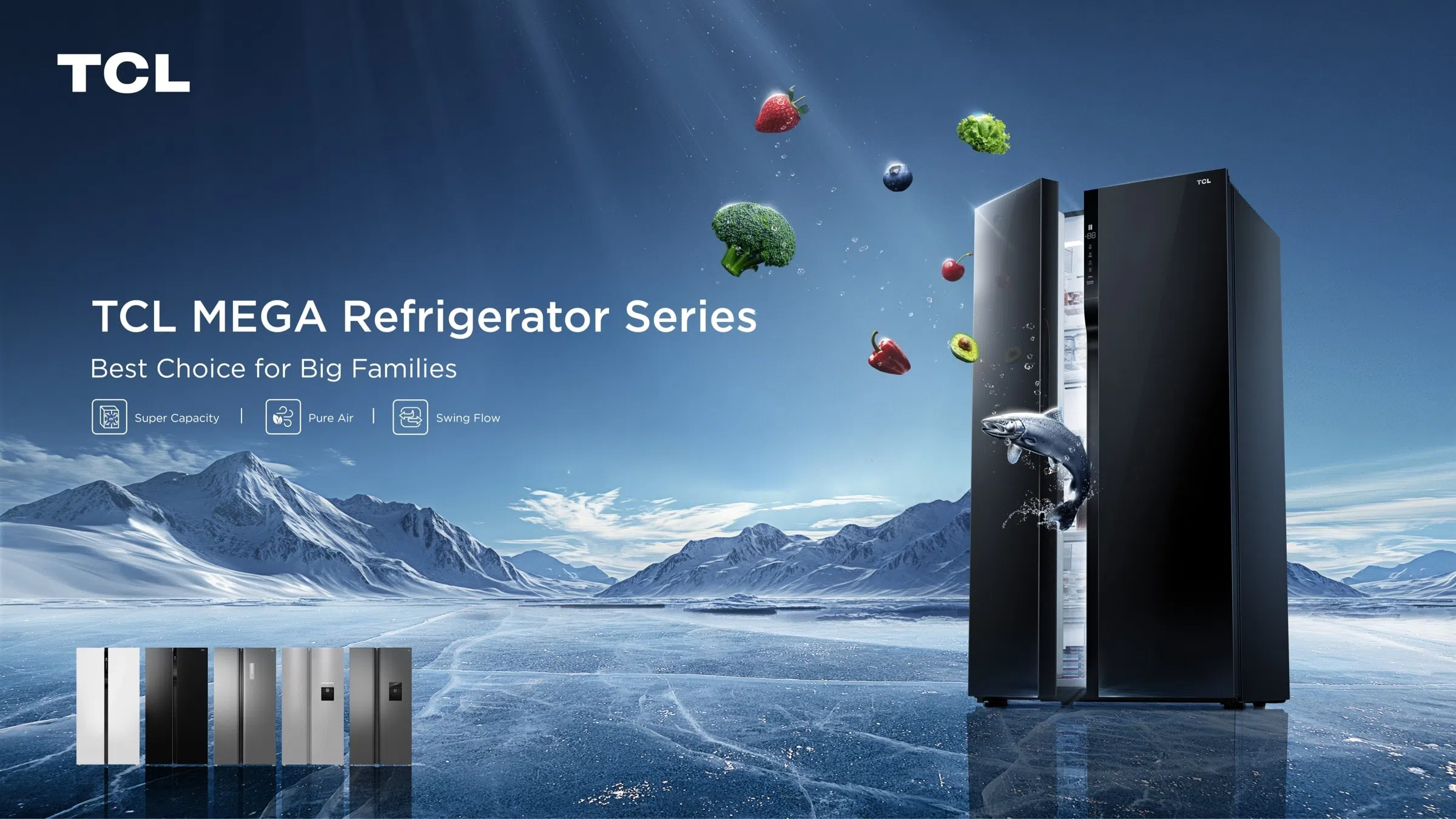 TCLP692SBBG 521L 2 Doors REFRIGERATOR-NO FROST; available in kenya at the best price in narobi cbd