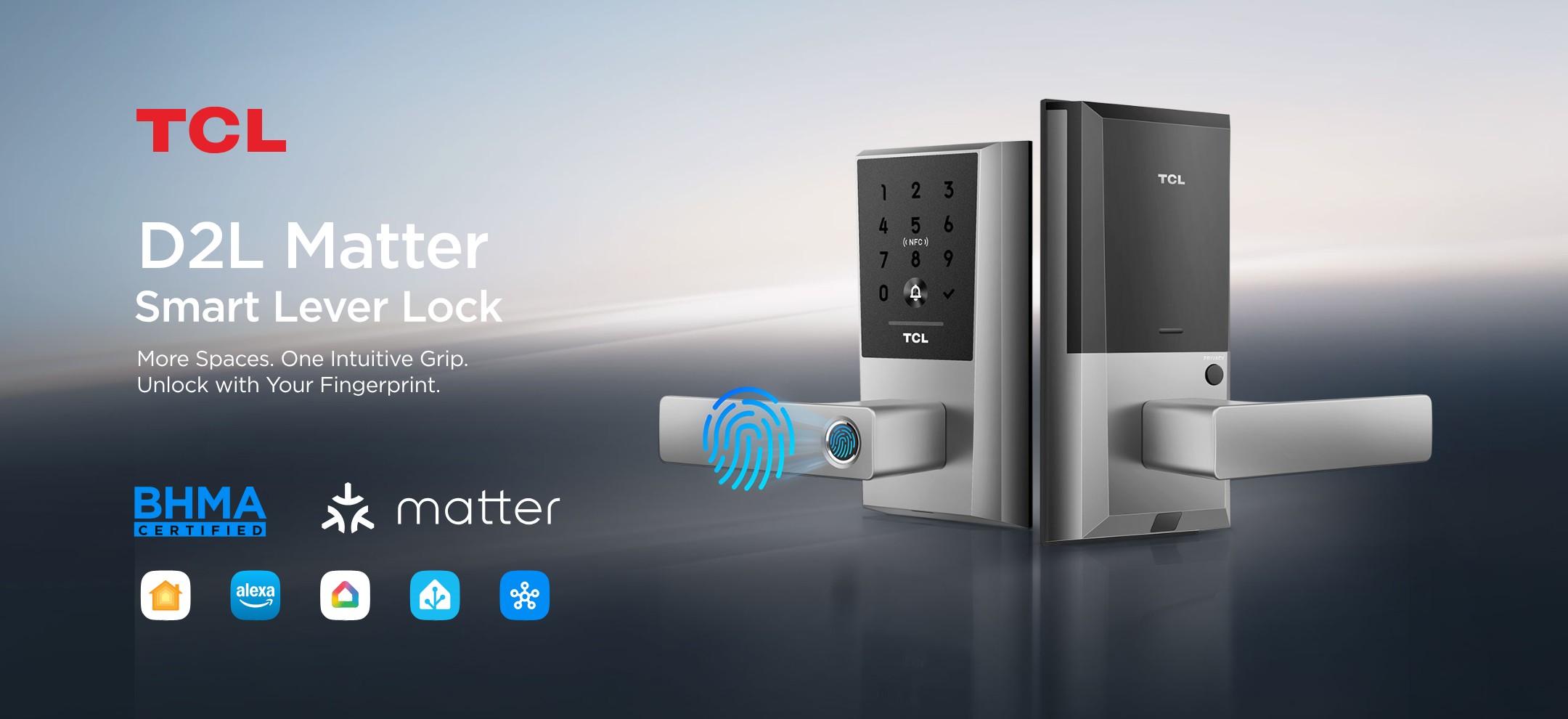 TCL K1 Fingerprint Smart Door Auto Lock 