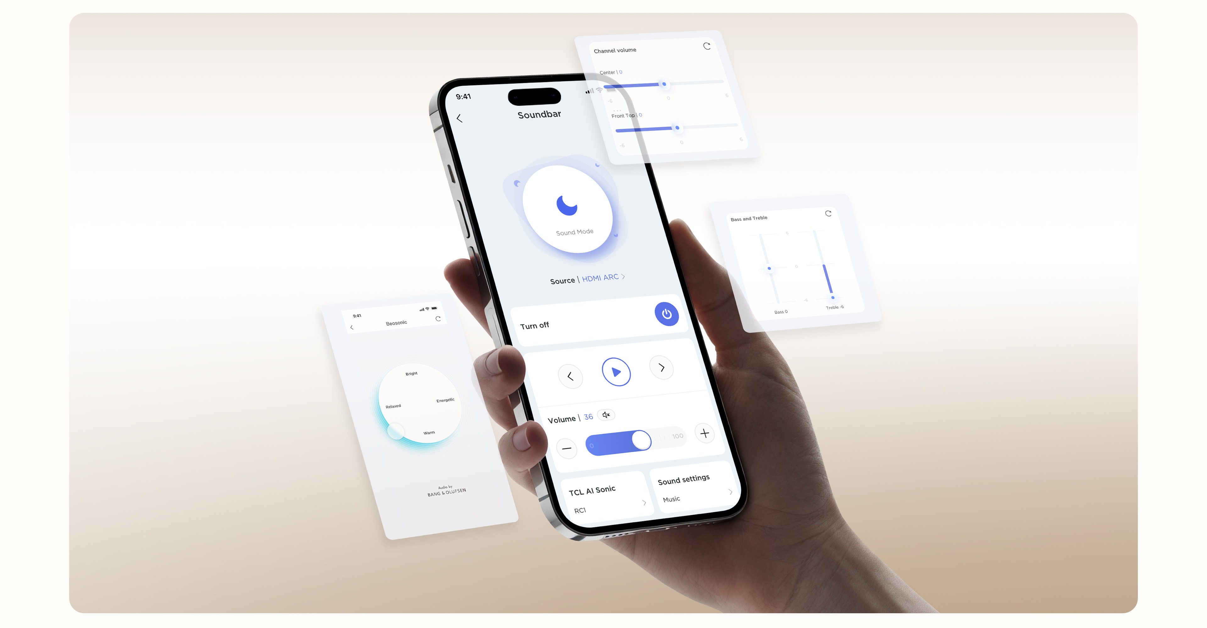 TCL Z100 Tailored acoustic structure
