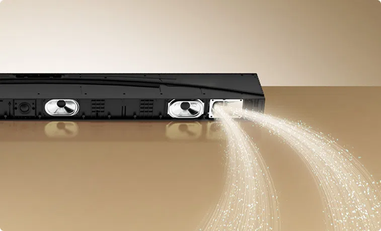 2025 third generation dramatic.jpg?t=1739931482449&w=379&webp=true&dpr=1 TCL 5.1CH 580 Watts High-end Home Theater Soundbar with Dolby Atmos, DTS:X, Ray Danz Technology, Wireless Subwoofer (Q65H) 3rd Generation Wider horizontal and vertical soundstage