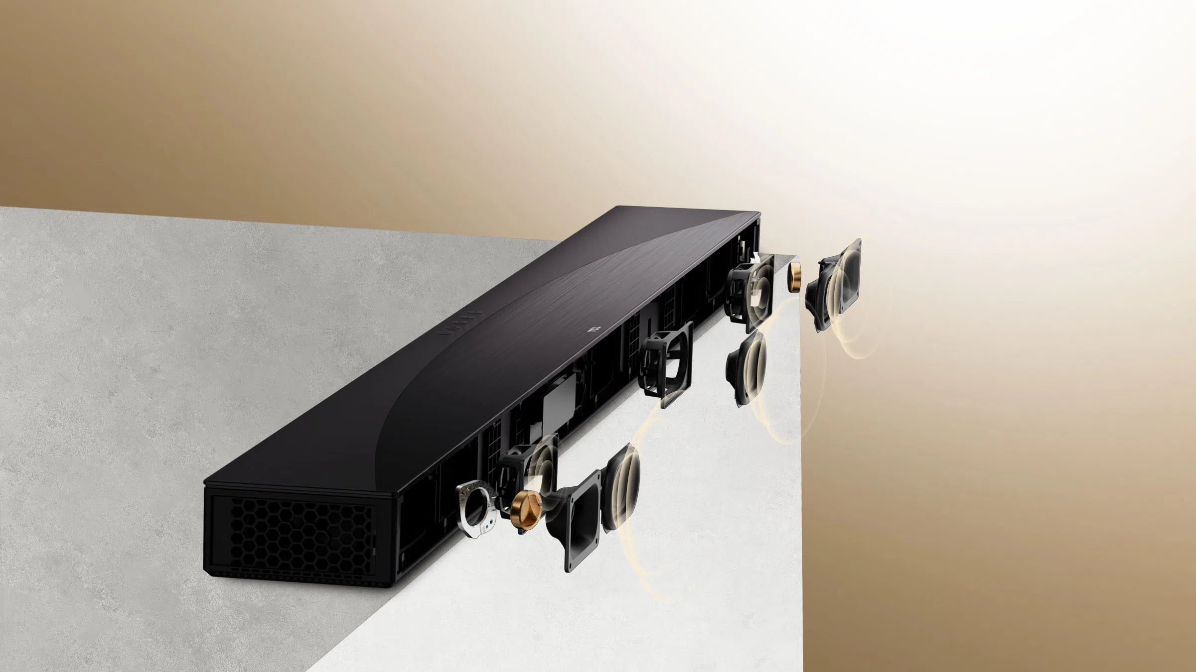 array type vocal enhancement unit.jpg?t=1739931477997&w=1200&webp=true&dpr=1 TCL 5.1CH 580 Watts High-end Home Theater Soundbar with Dolby Atmos, DTS:X, Ray Danz Technology, Wireless Subwoofer (Q65H) Q65H Soundbar Array-type vocal enhancement unit