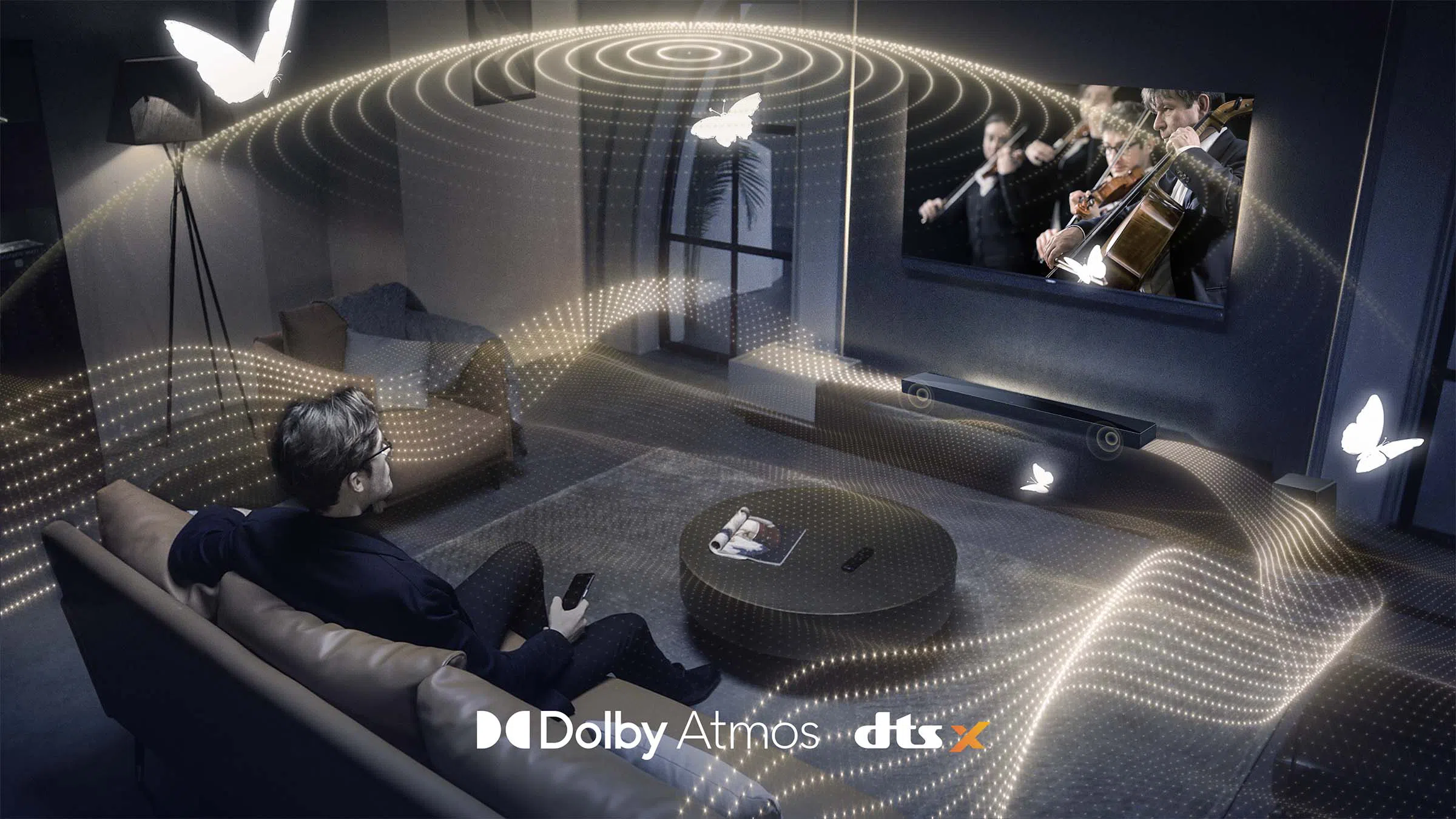 TCL Q65H 5.1ch High-end Home Theater Soundbar Revolutionize your entertainment with Dolby Atmos and DTS:X