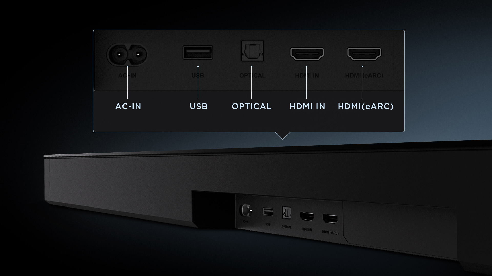 Q75H Soundbar Low latency for smooth connection