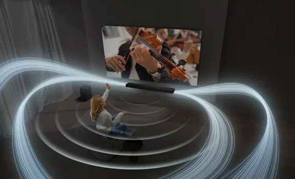 TCL Q75H Soundbar Wide soundstage