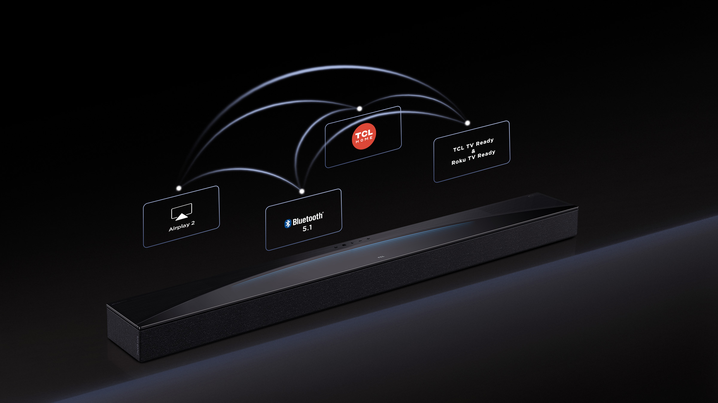TCL 【Q85H Pro 7.1.4chサウンドバー ×1】 TCL、Dolby Atmos対応7.1.4chサウンドバー「Q85H Pro」。約76800円から