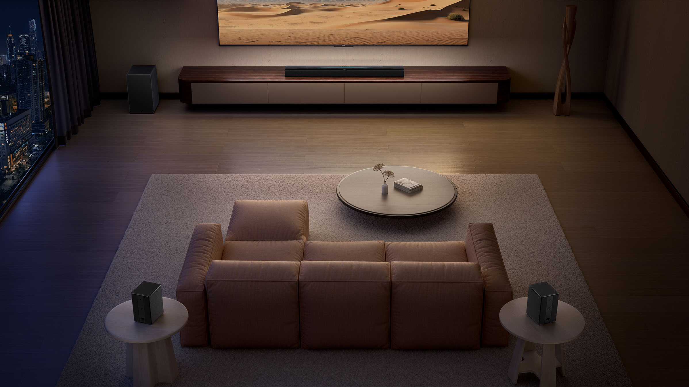 TCL Q85H Soundbar Scene diagram