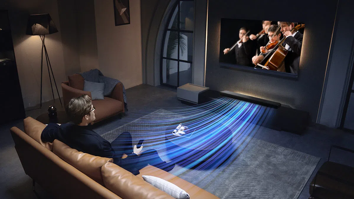 Barra de sonido TCL S45H 2.0ch Pro de graves profundos con adaptación sónica por IA