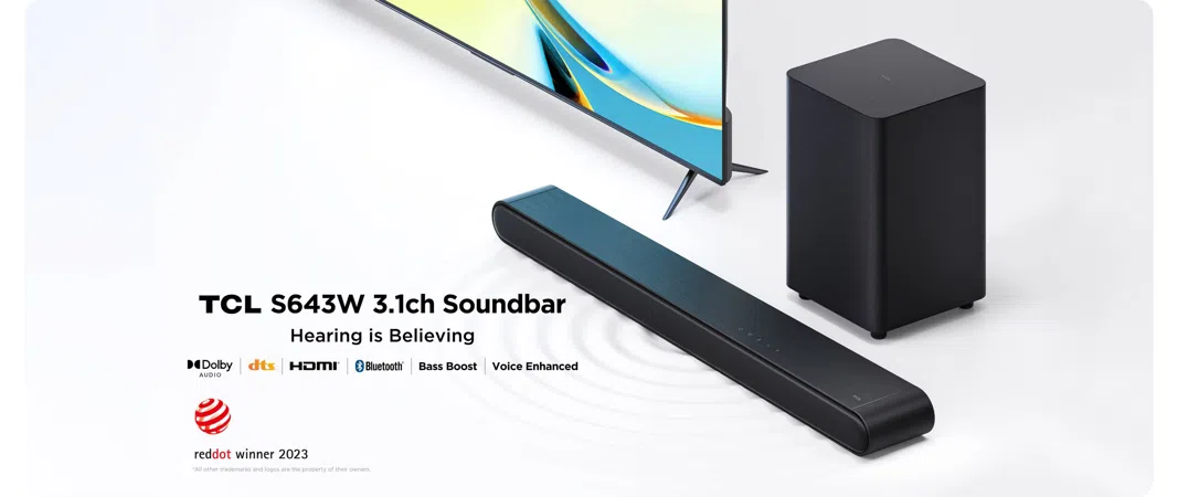 Barra de sonido TCL S643W de 3.1 canales