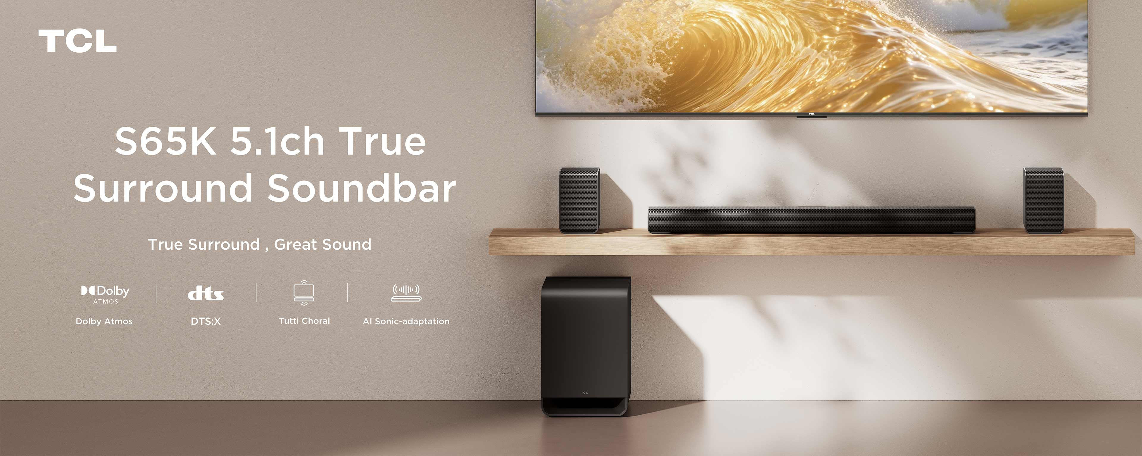 乐竟体育 A65K Series Soundbars