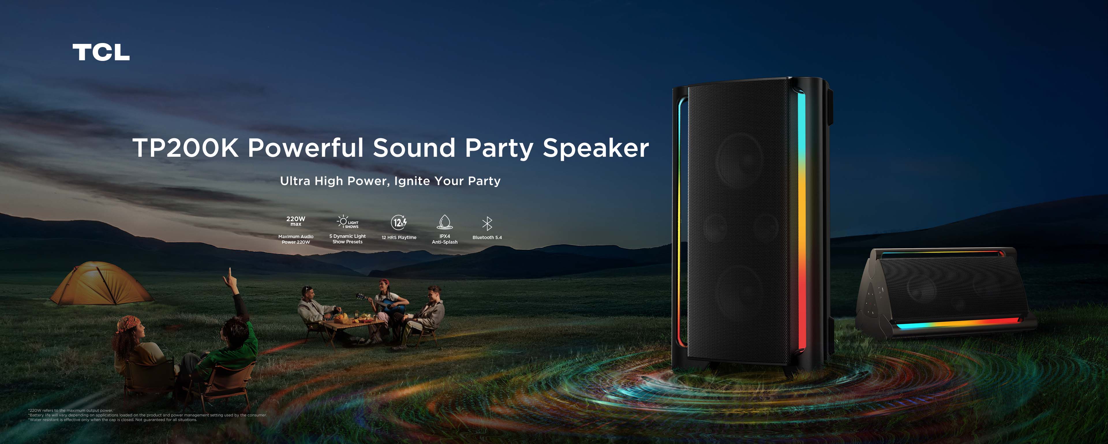 TCL TP200K Powerful Sound Party Speaker