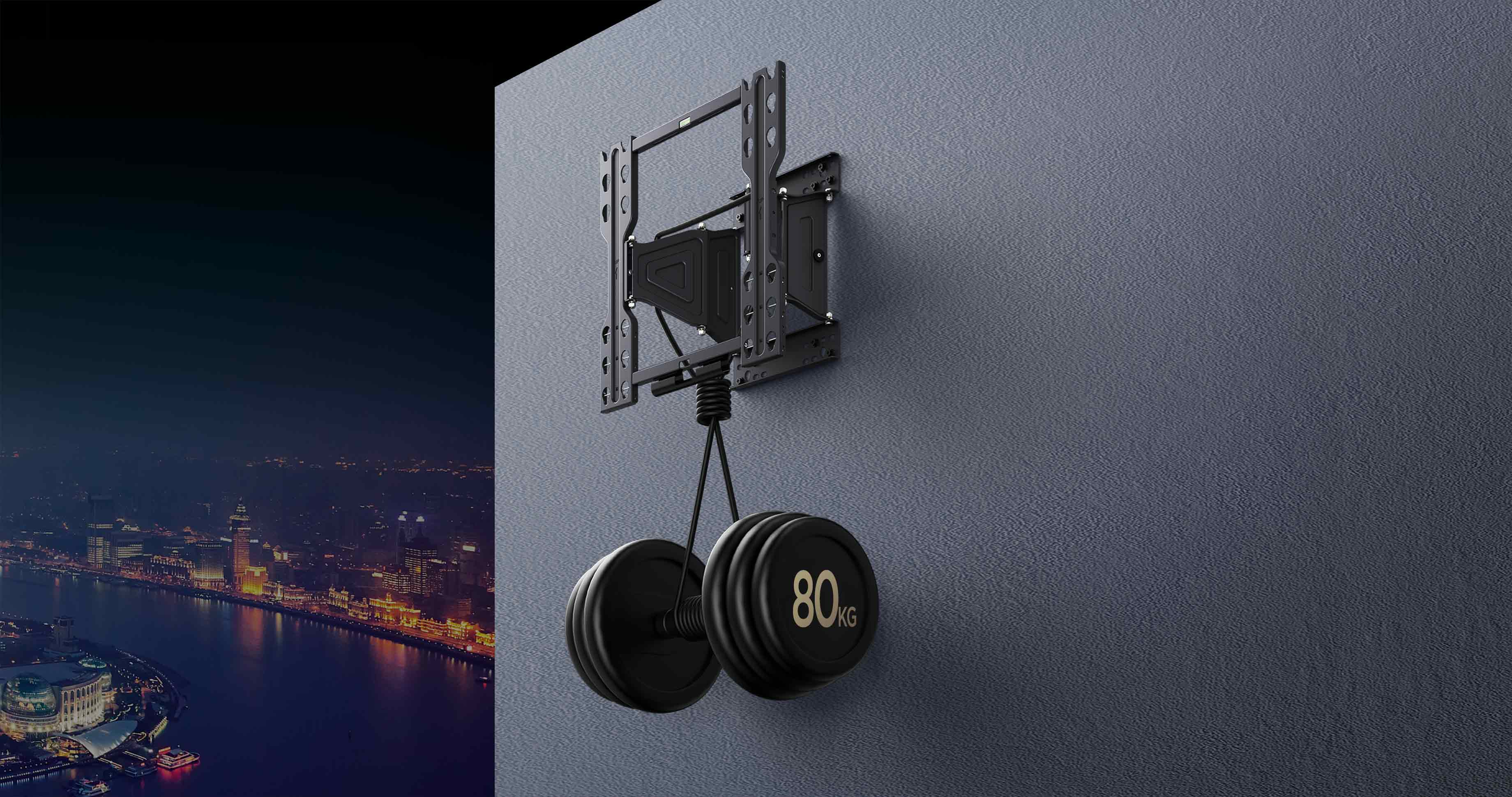 TV Wall Mount 80 KG stable load-bearing support
