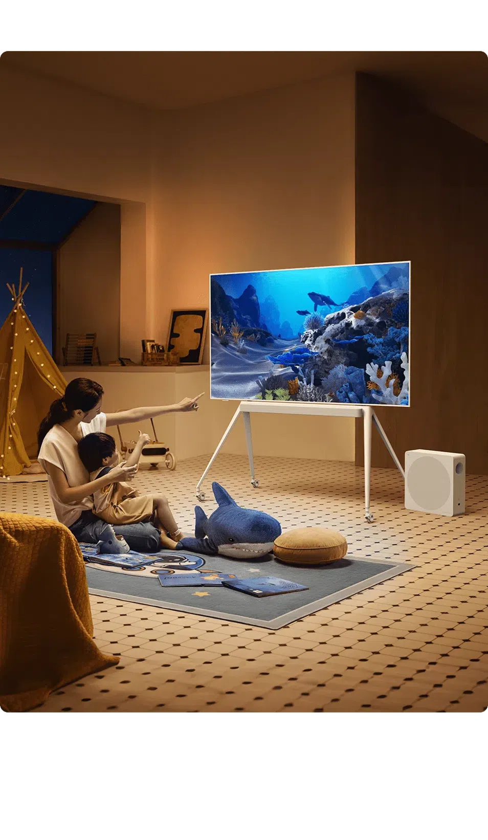 A300 Pro NXTFRAME TV relax with your kids