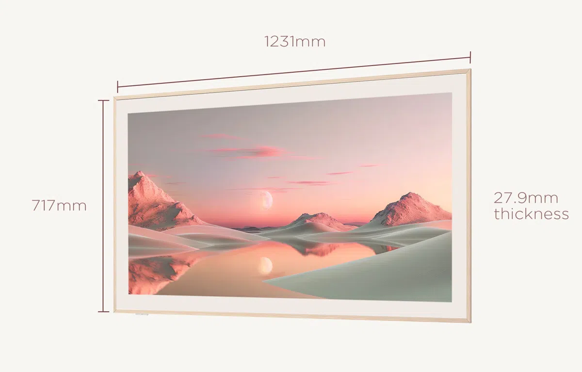 A300W NXTFRAME TV Screen Size