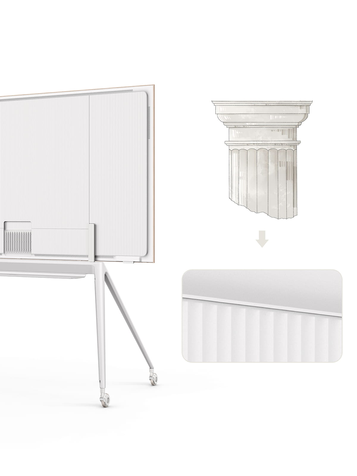 A300W  NXTFRAME TV Doric Roman Pattern