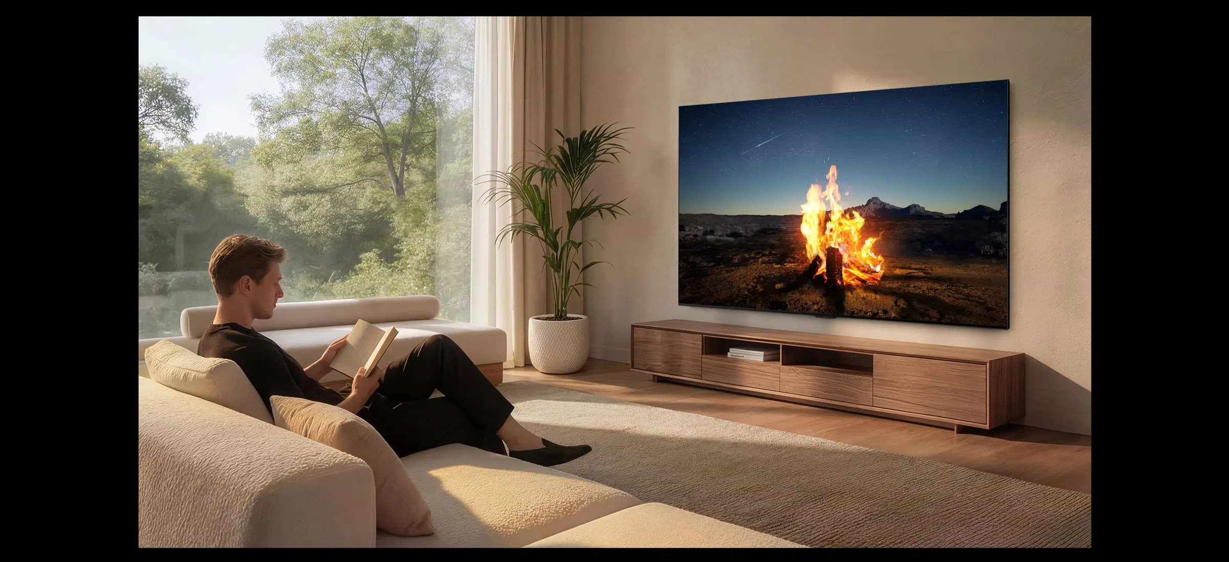 TCL A400M 4K TV Ambient mode