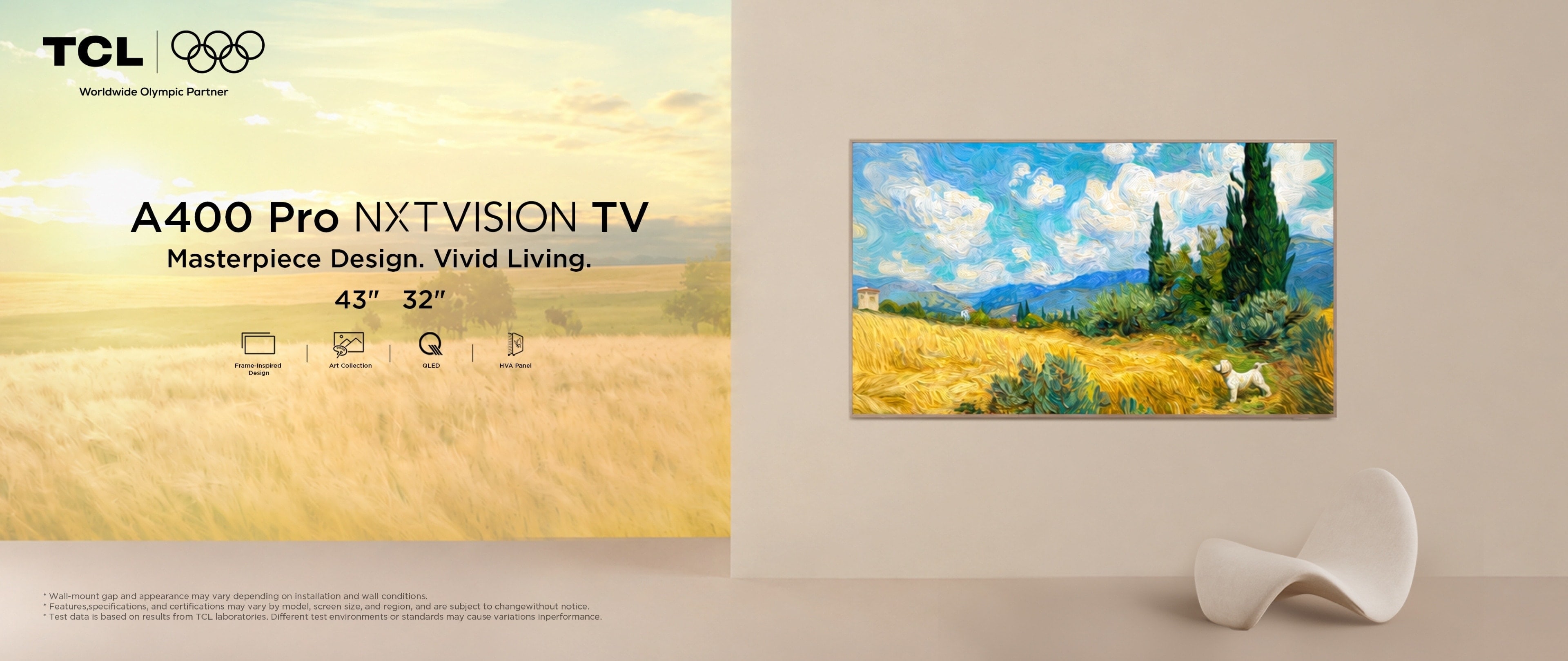 TCL A400 Pro Powered by QD-Mini LED picture quality