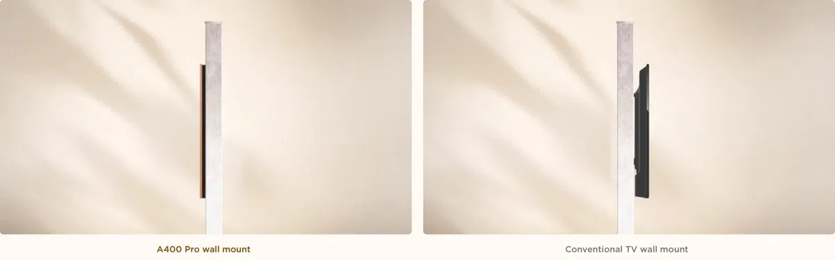 TCL A400 Pro Wall Mount VS Conventional TV Wall Mount