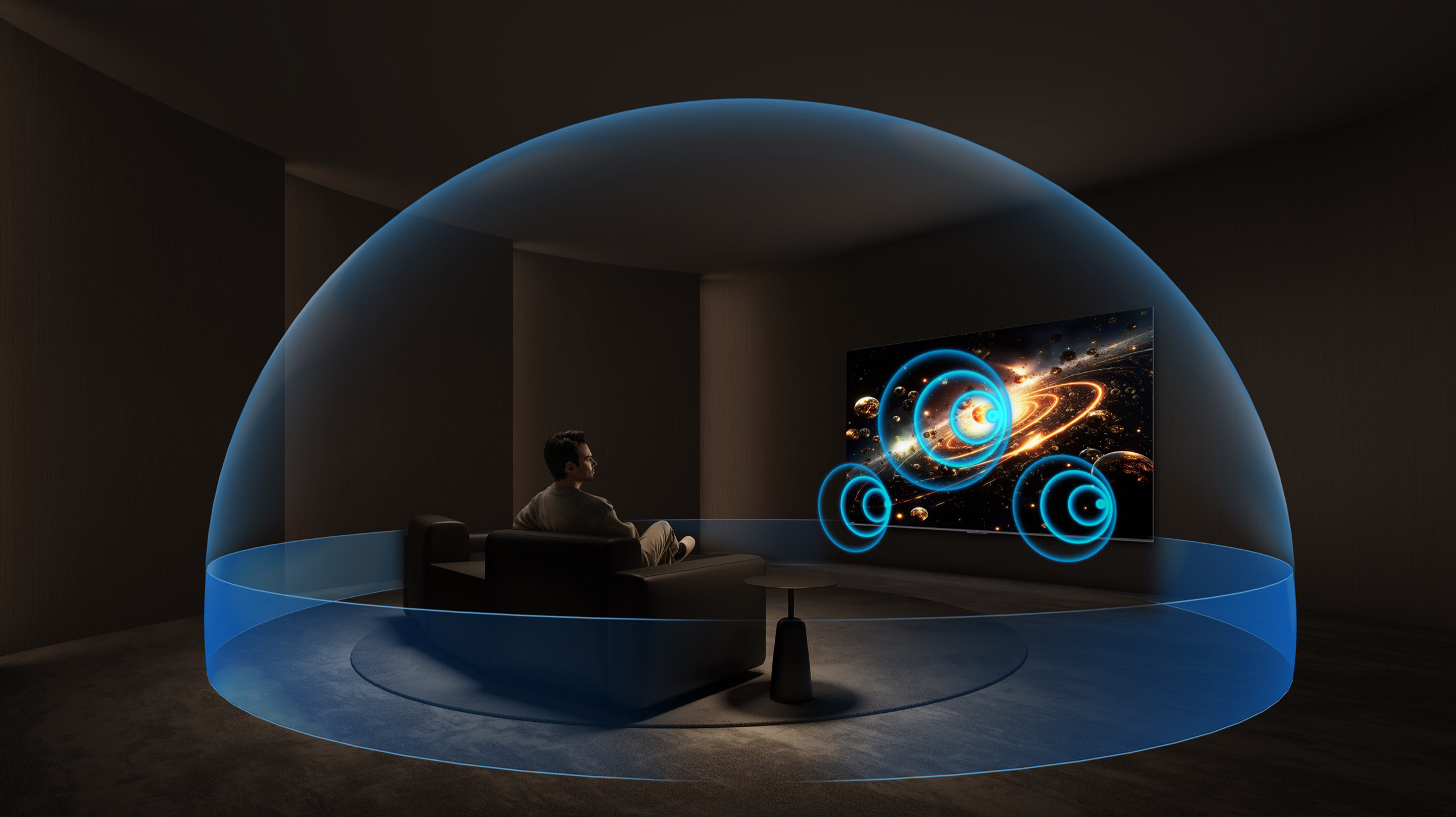 TCL C6K TV with ONKYO 2.1 Hi-Fi System