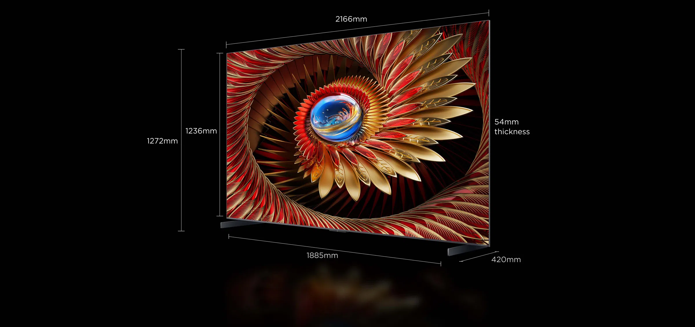 C8K 98 Inch TVטלוויזיה חכמה C8K Premium QD-MiniLED מבית TCL