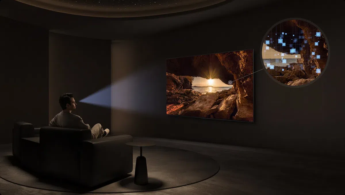TCL C6K TV with Dynamic Lighting Bionic Algorithm טלוויזיה חכמה C6K Premium QD-MiniLED TV מבית TCL