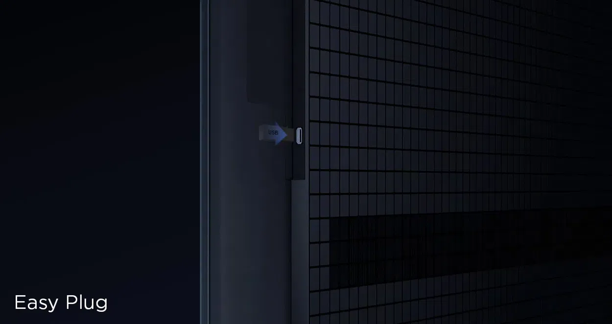 עיצוב דק במיוחד, מותקן על הקיר בצורה חלקה