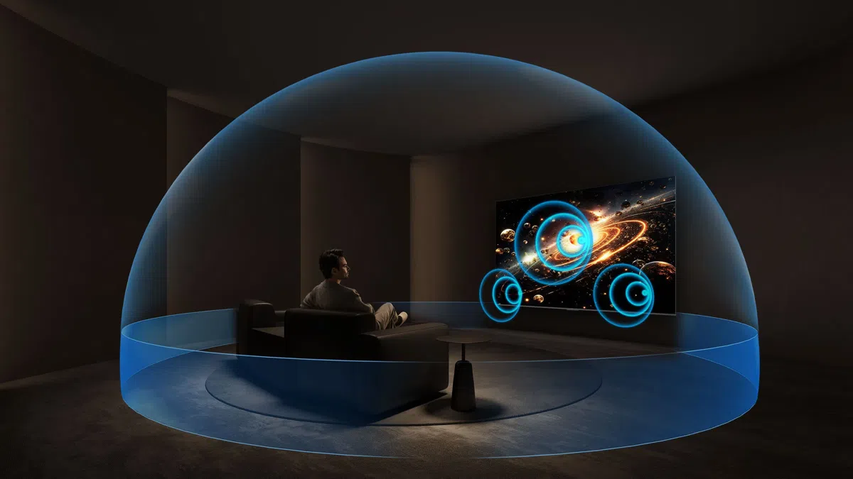 TCL C6K TV with ONKYO 2.1 Hi-Fi System