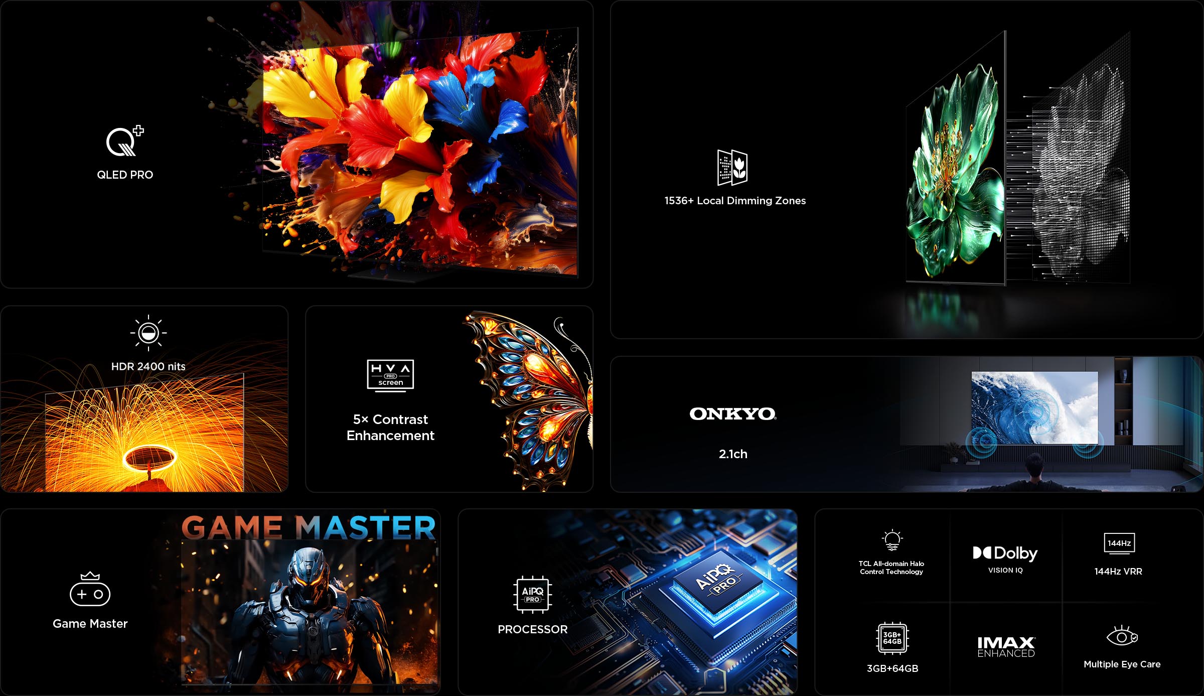 TCL C765 Premium QD-Mini LED 4K TV Features