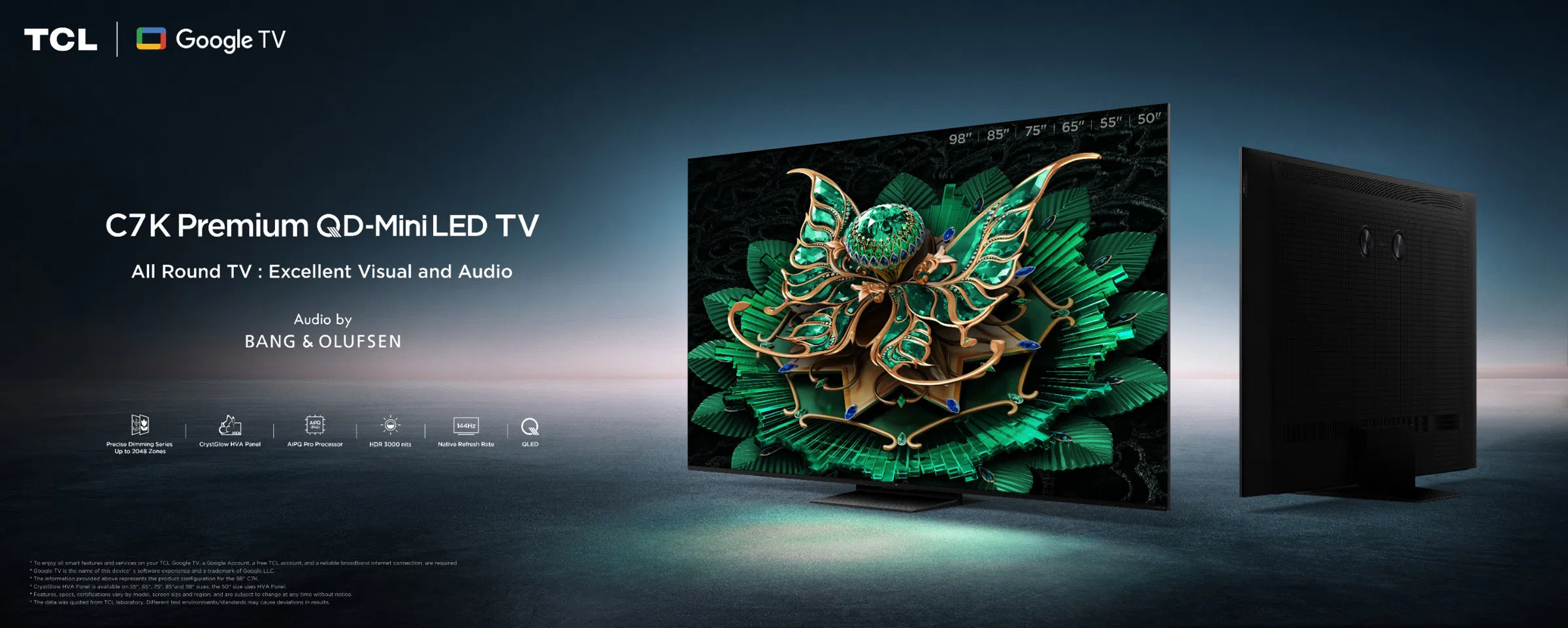 TCL 65C7K 65 Inch Premium QD-MiniLED TV