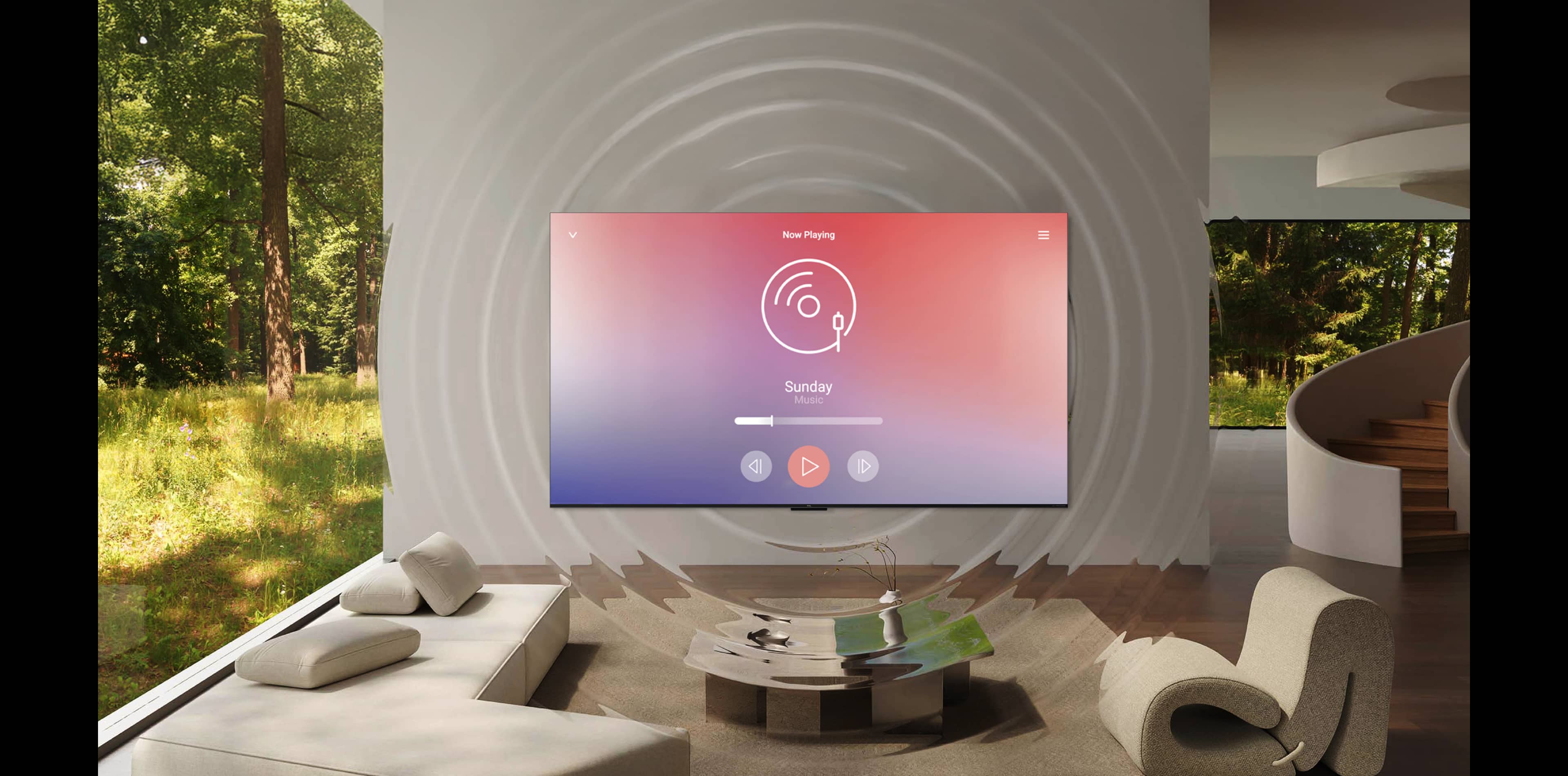 Téléviseur LED TCL C7L SQD-Mini : audio signé Bang & Olufsen