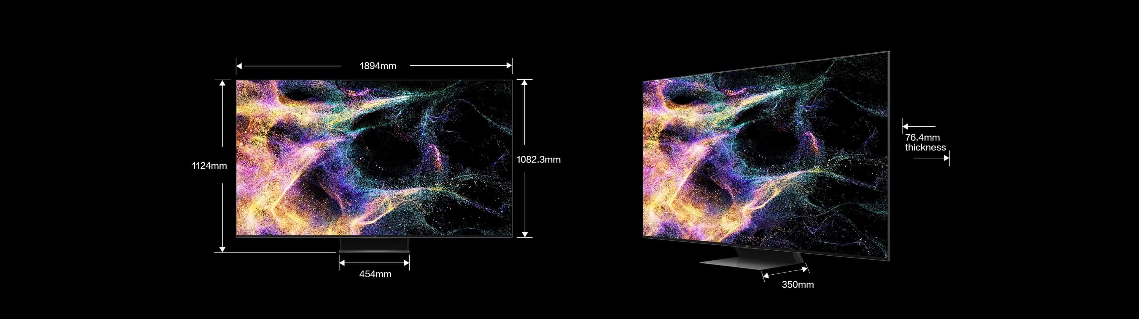 TCL C845 Mini LED TV 85''size