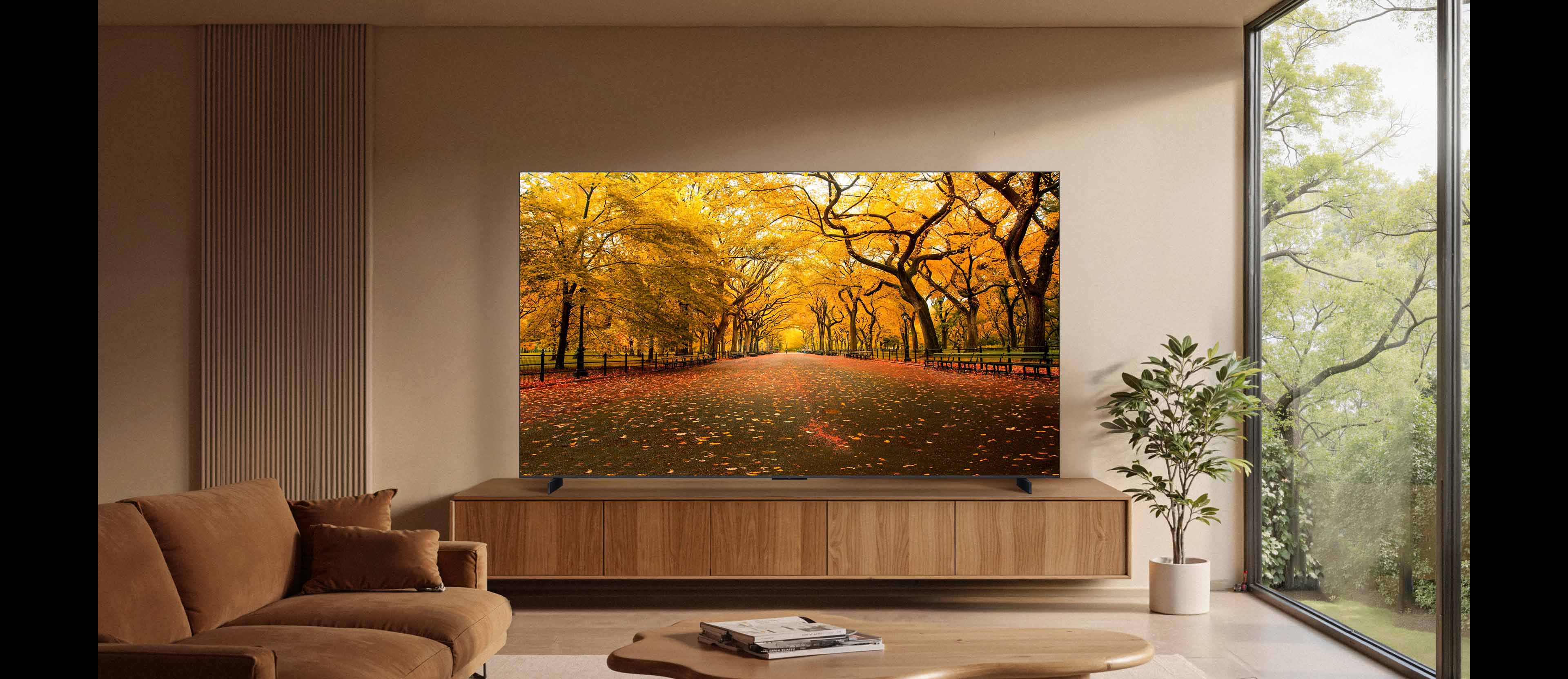 TCL C8L SQD-Mini LED TV Seamlessly blending into your space
