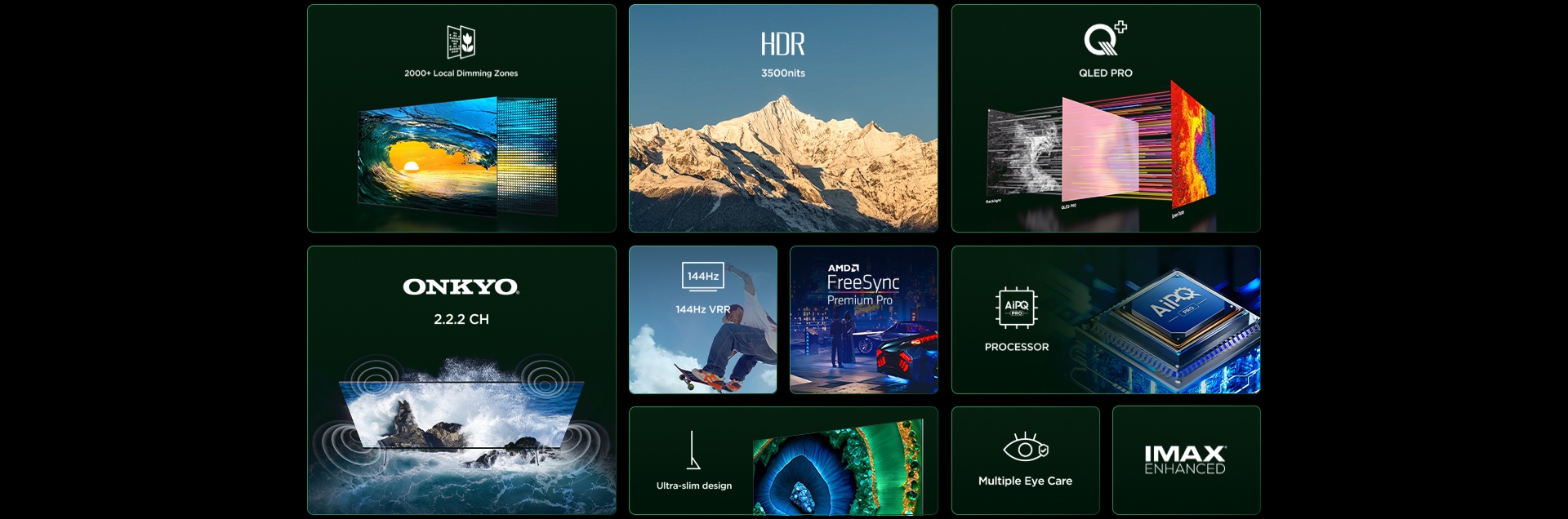 C855 Premium QD-Mini LED 4K TV Top Characteristics