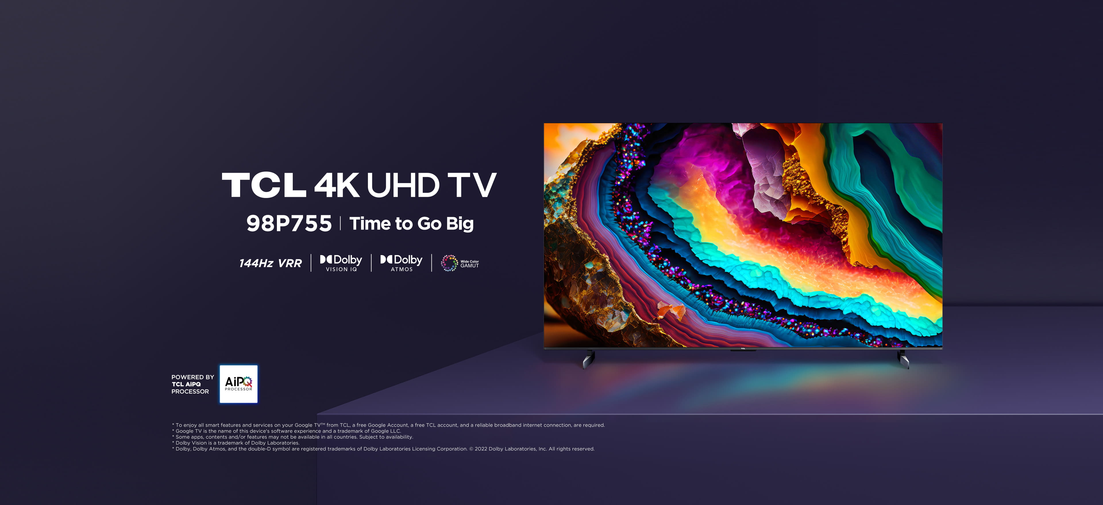 TCL 98P755 UHD 4K TV