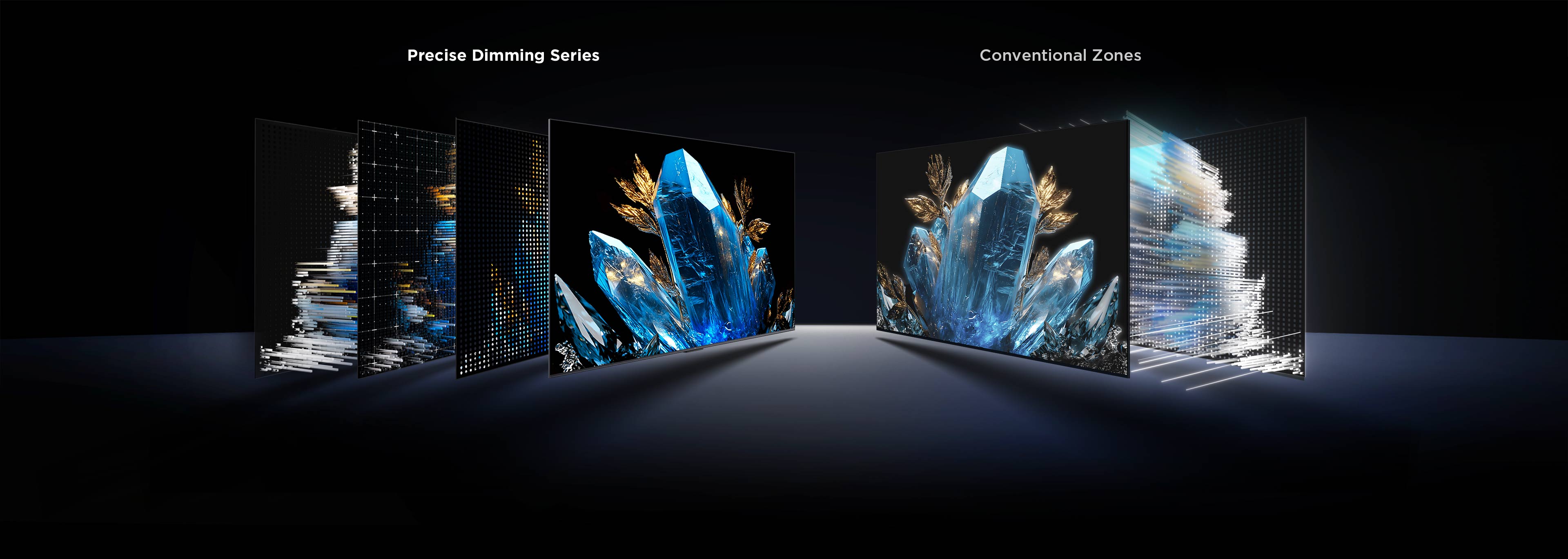 TCL QLED features an upgraded Colorful Quantum Crystal material