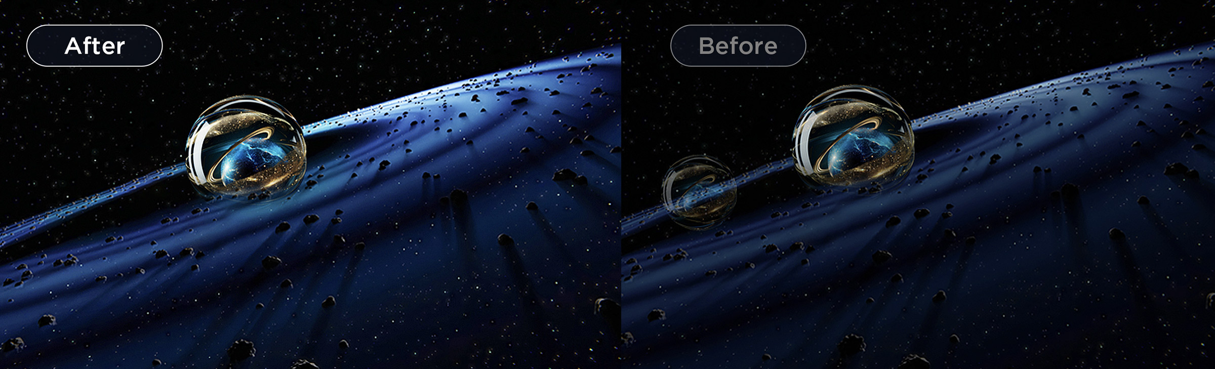 Transient response can prevent dark shadows