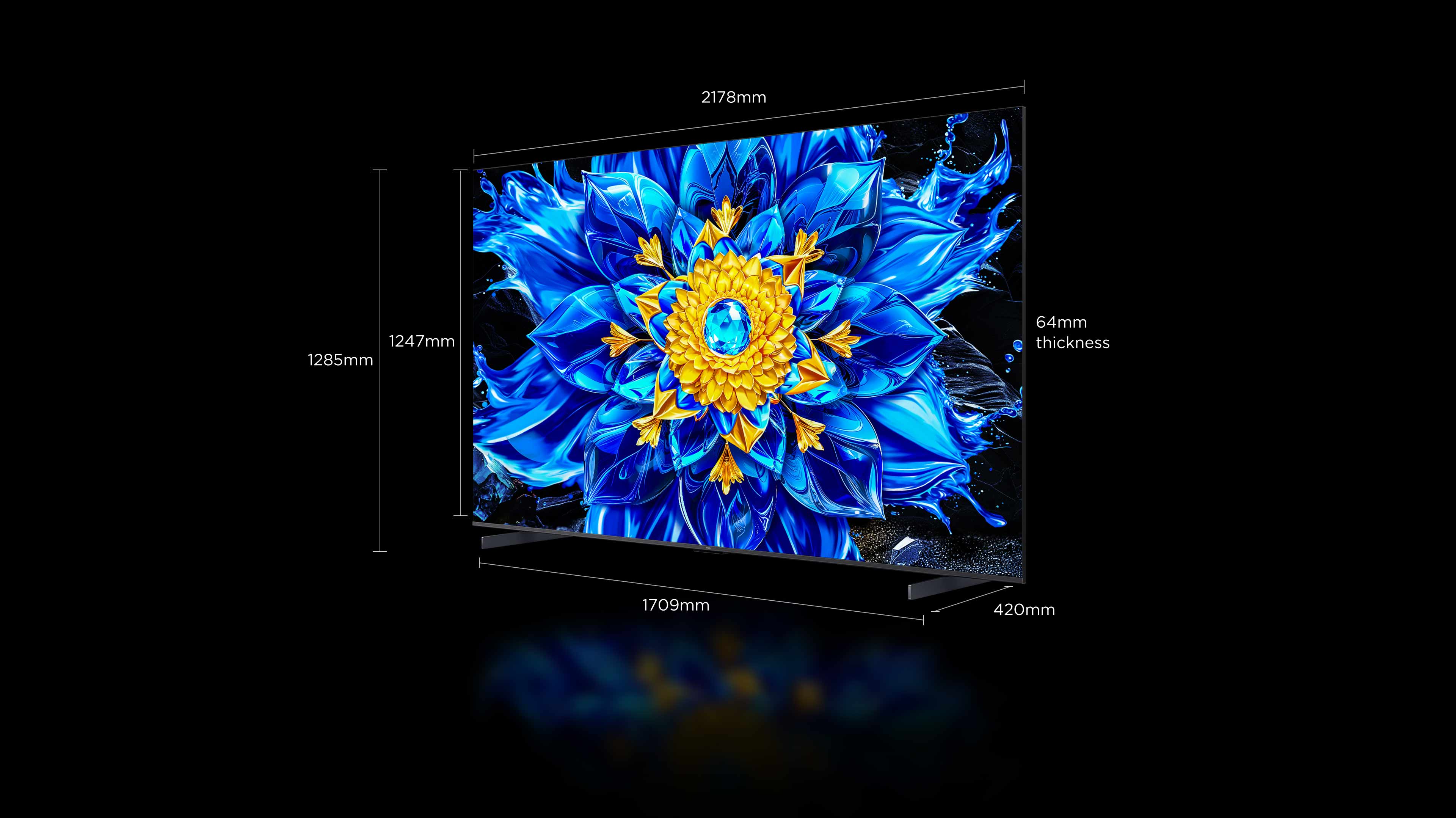 TCL P8L 4K Google TV 98 inch Screen Size