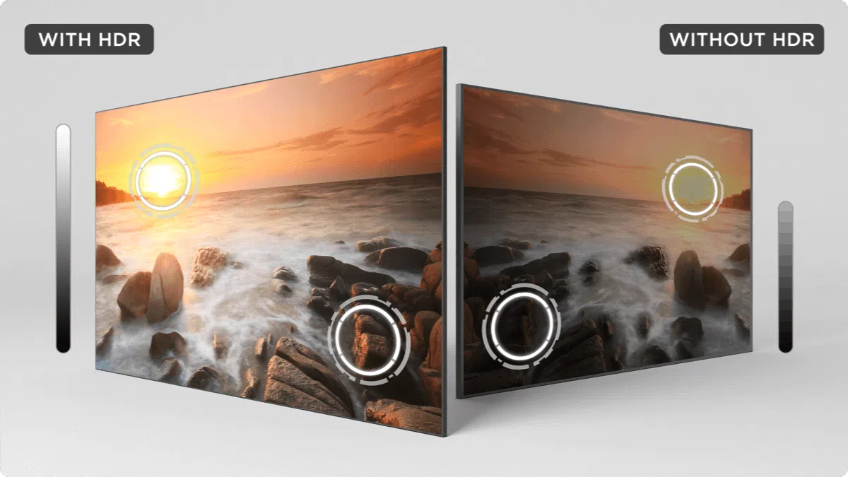 TCL 75P6K 4K UHD Google TV 4K UHD + HDR10 vs Without