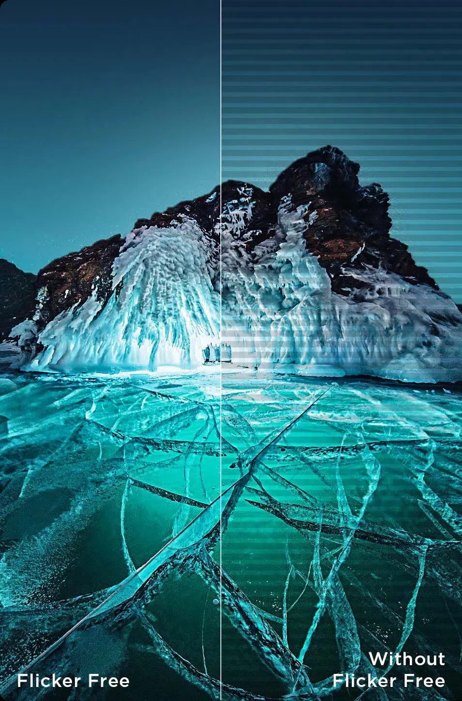 خالية من الوميض مقابل خالية من الوميض