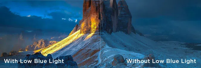 Low Blue Light vs low blue light