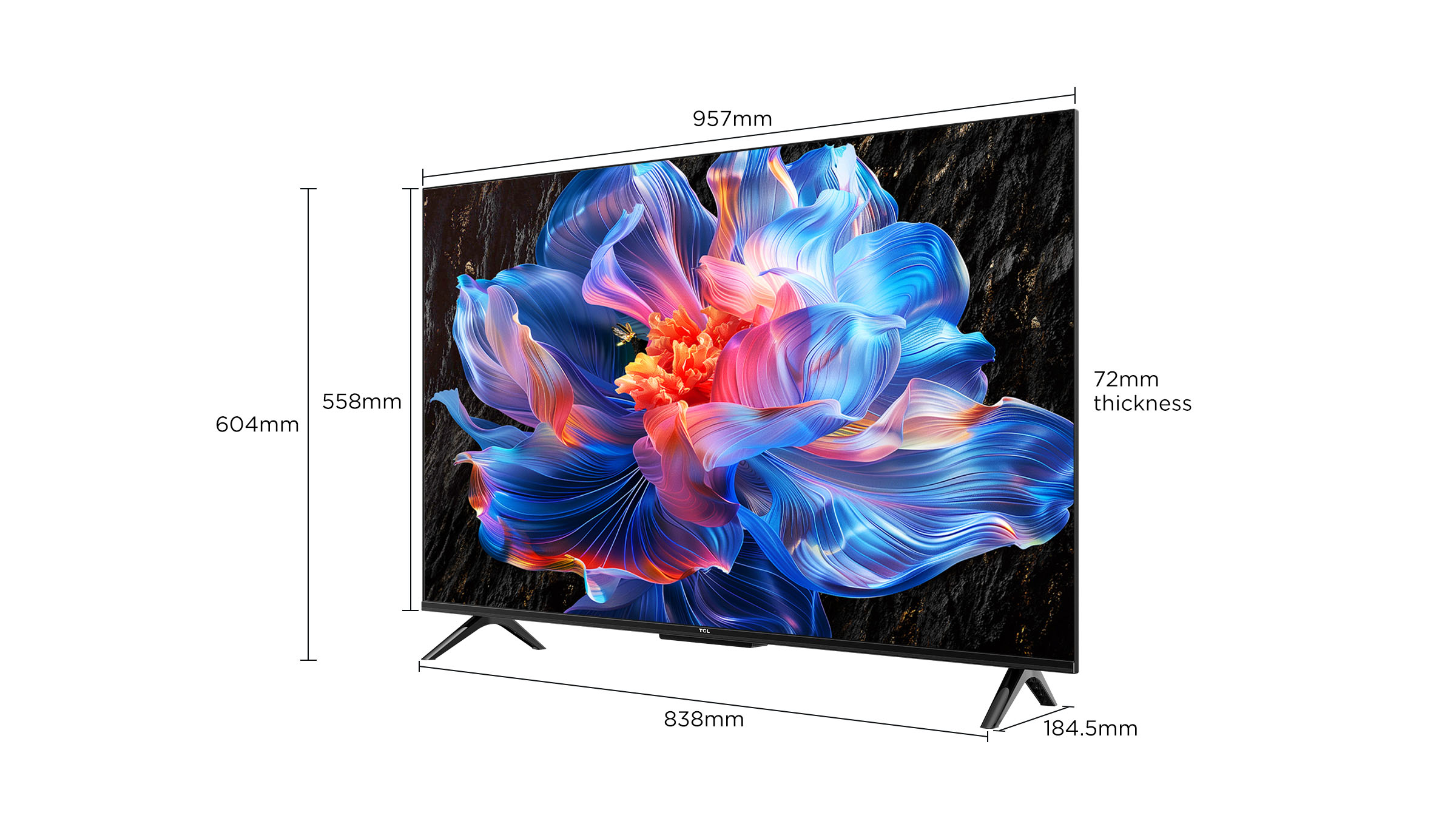 TCL V6C 65 cali – 4K UHD Smart TV z Netflix, WiFi i HDR10