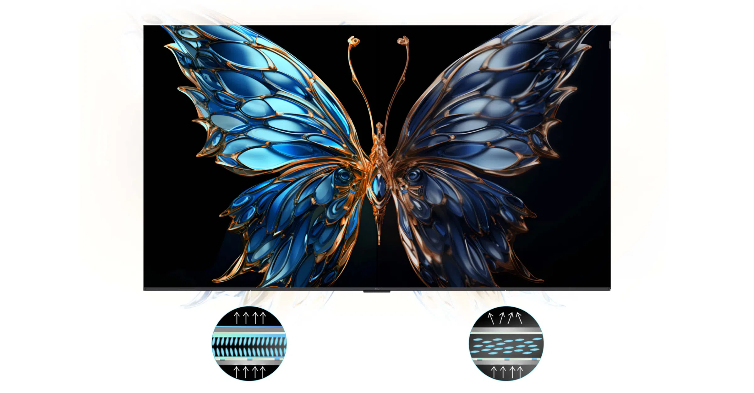 TCL 75P79K 75-inch QLED 4K HDR Smart TV in Kenya HVA Panel Liquid Crystal Structure vs Conventional Screen Liquid Crystal Structure