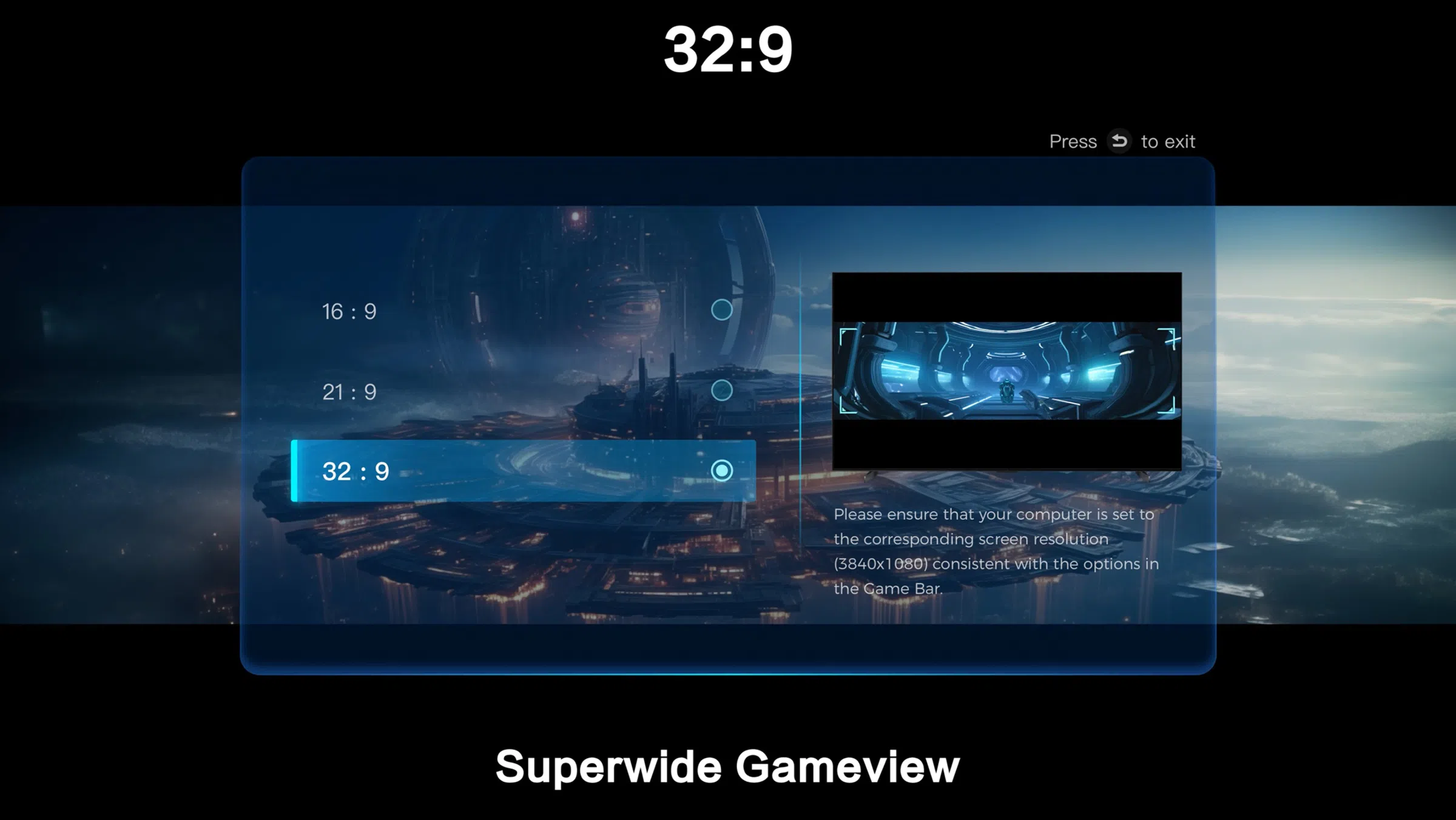 Superwide Gameview