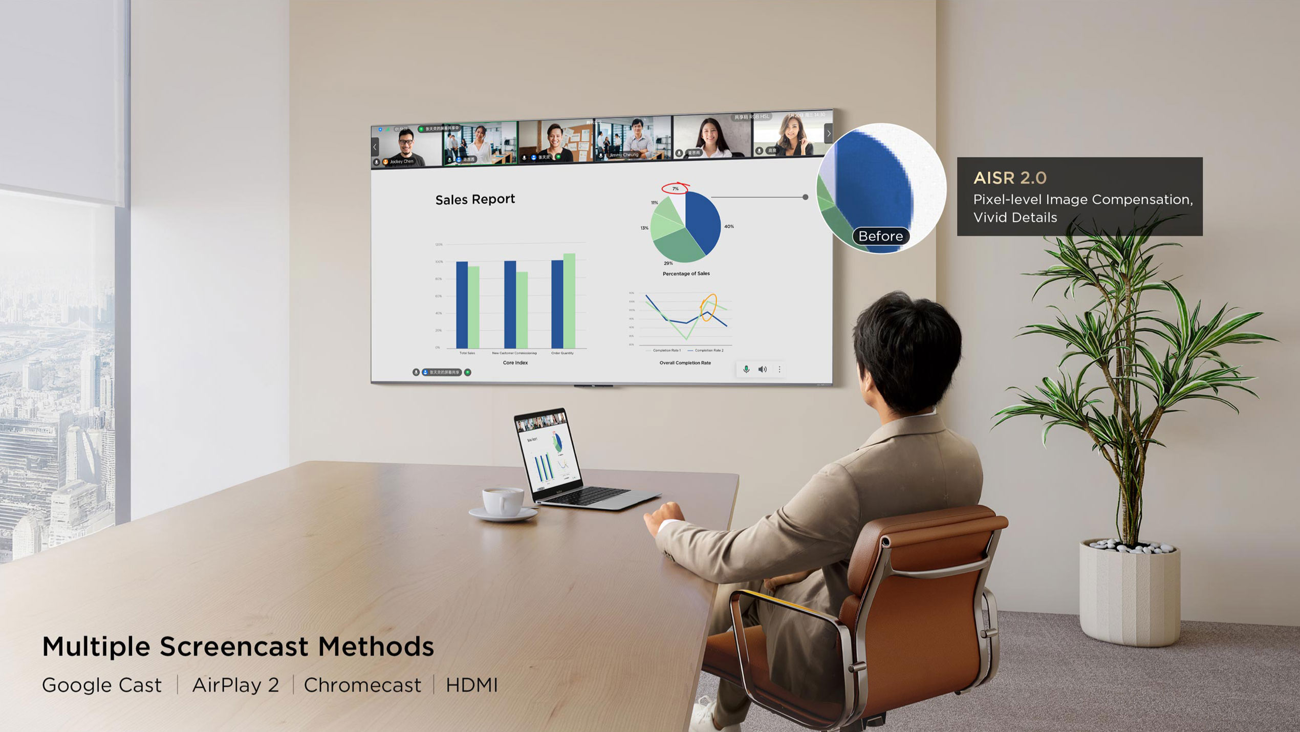 Actional scenes and smooth details