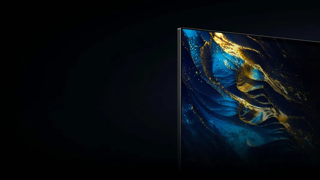 golden premium qled label.jpg?t=1739761869020&w=2560&webp=true&dpr=2 TCL 85 Inch QLED Google TV 2025 (85P8K) Bezel-less Design