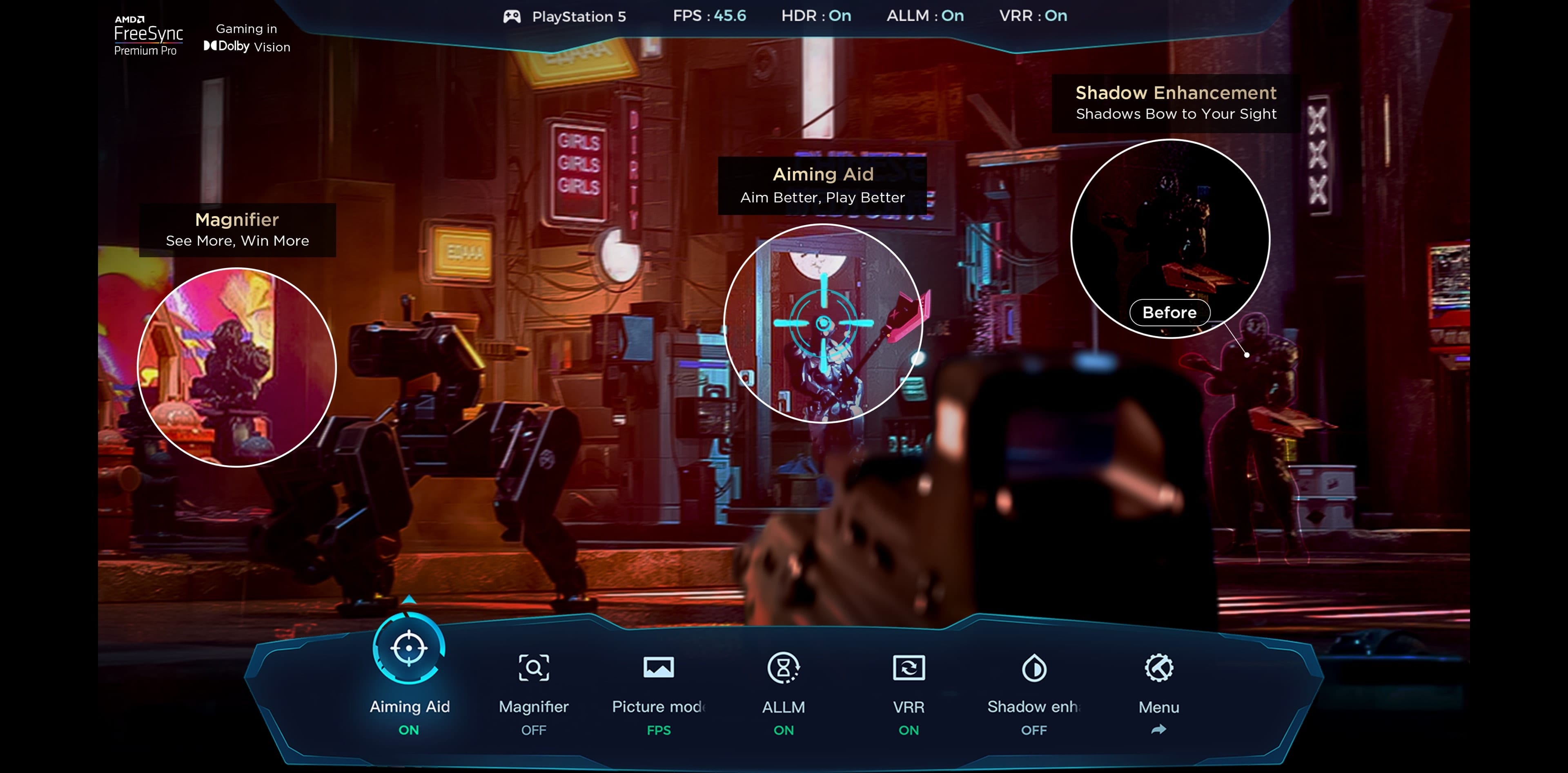 Connect RM7L TV - Gamebar