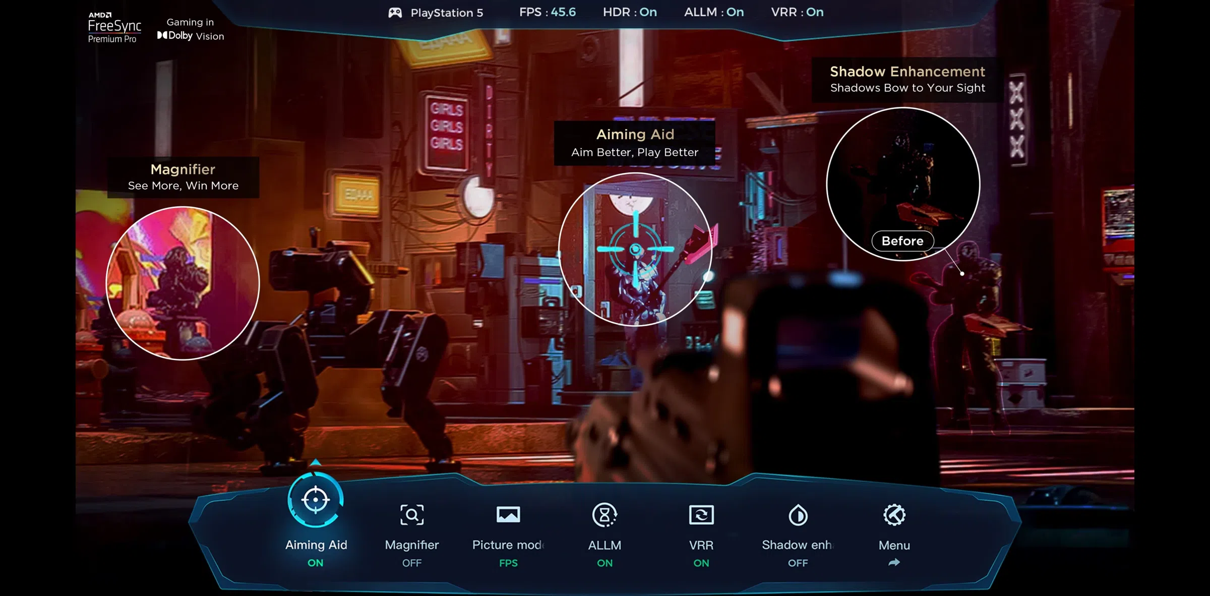 Connect RM7L TV - Gamebar