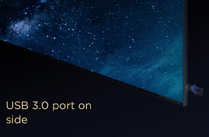 TCL X11K with USB 3.0 port on side