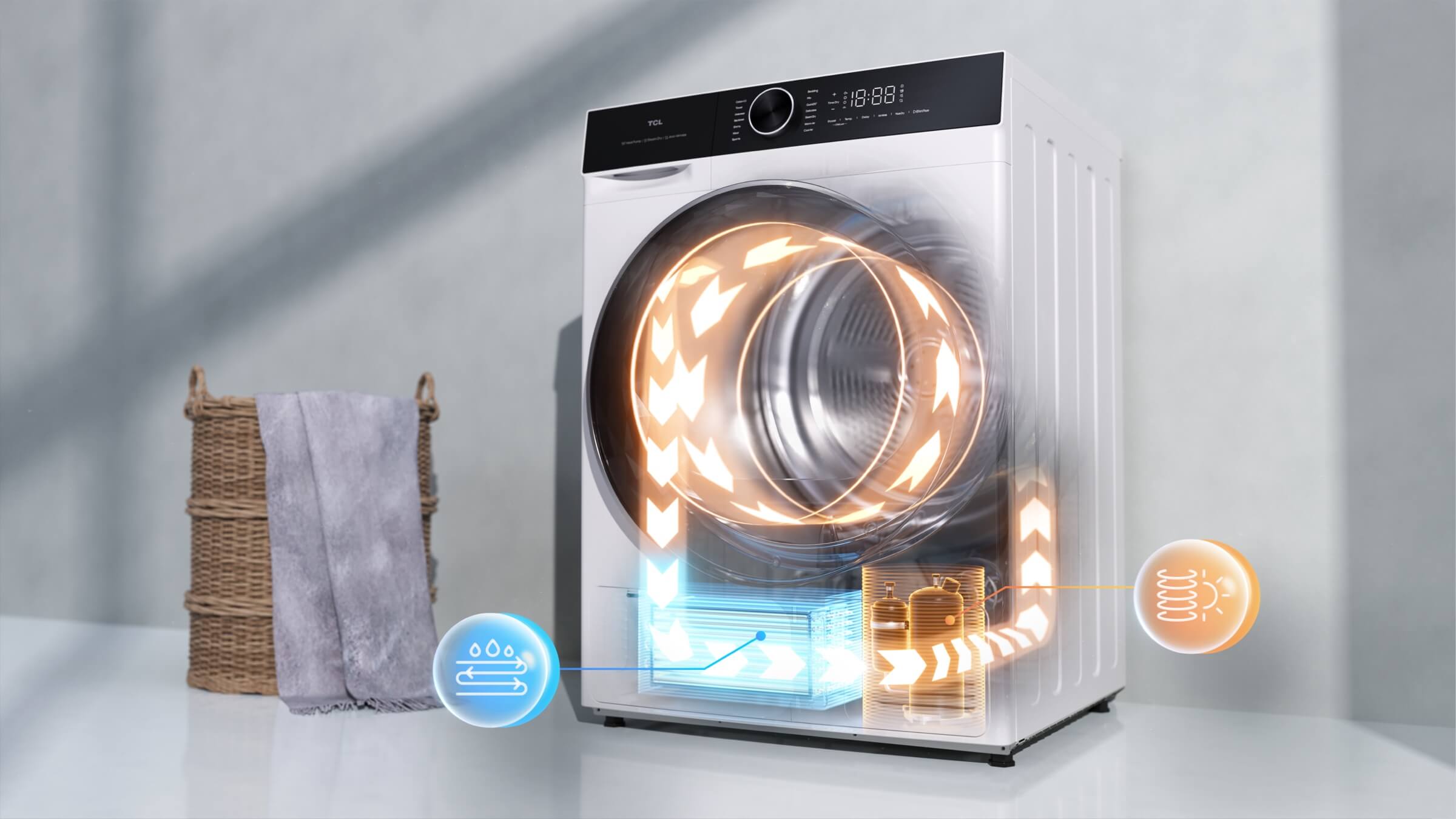 TCL Washing Machine Heatpump Technology Dryer C12